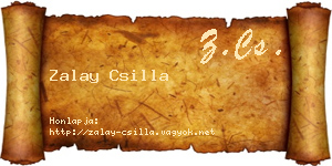 Zalay Csilla névjegykártya